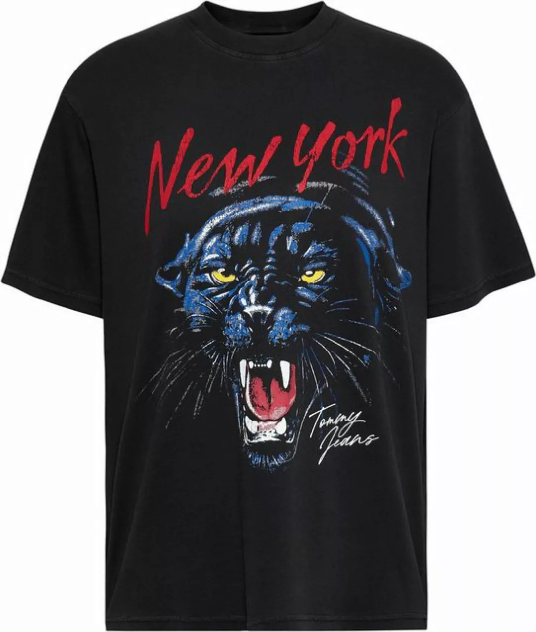 Tommy Jeans T-Shirt TJW RLX WASHED PANTHER TEE mit Frontprint günstig online kaufen