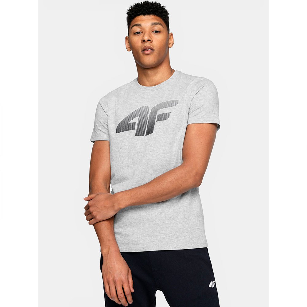 4f Kurzärmeliges T-shirt 3XL Cold Light Grey Melange günstig online kaufen