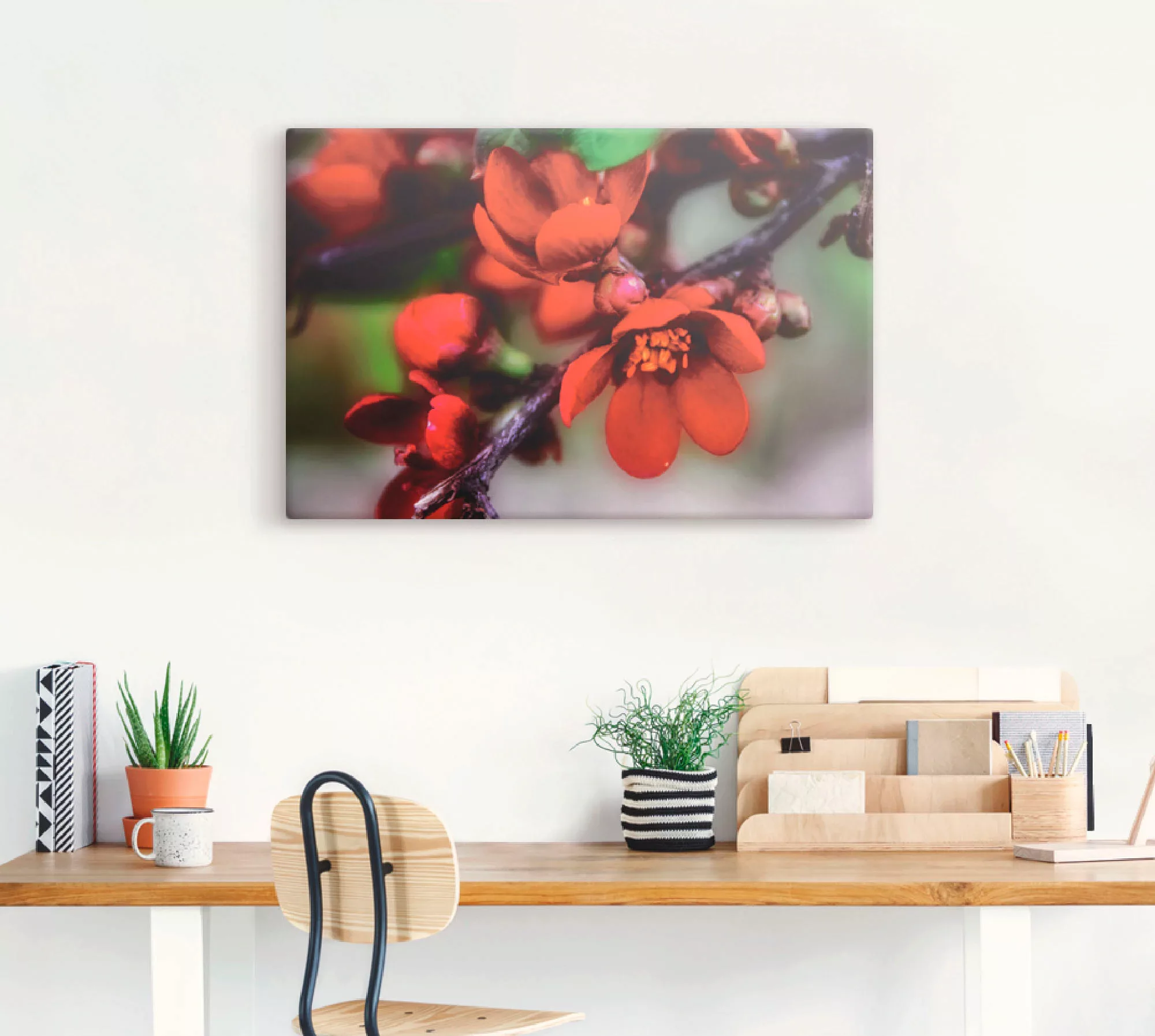 Artland Wandbild "Quittenblüte II", Blumen, (1 St.), als Alubild, Outdoorbi günstig online kaufen