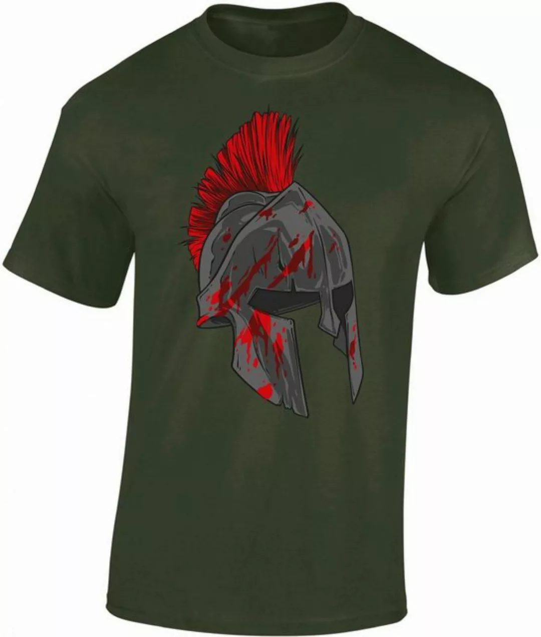 Baddery Print-Shirt Sparta T-Shirt : Spartan Warrior - Gym Sport Fitness, h günstig online kaufen