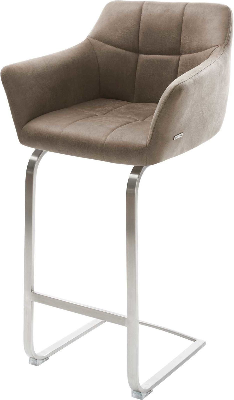 DELIFE Barhocker Yulo-Flex, Freischwinger flach Edelstahl günstig online kaufen