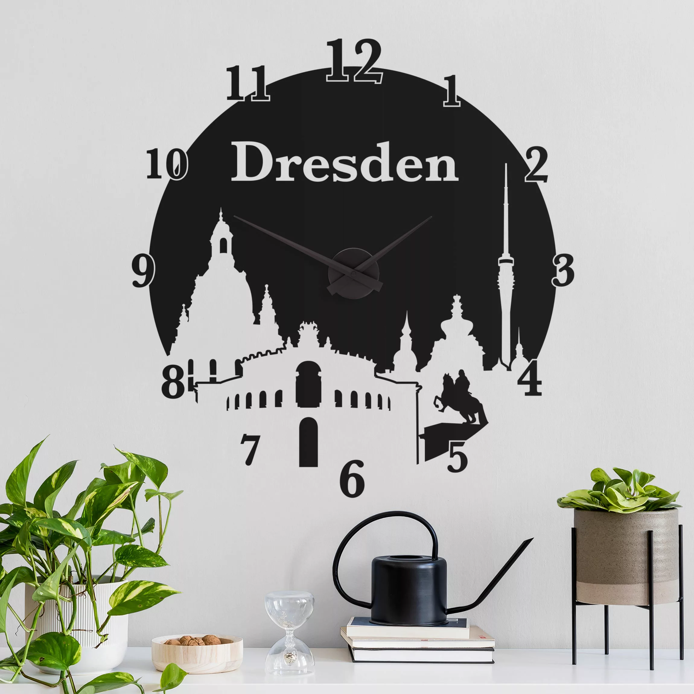 Wandtattoo-Uhr Dresden Uhr günstig online kaufen