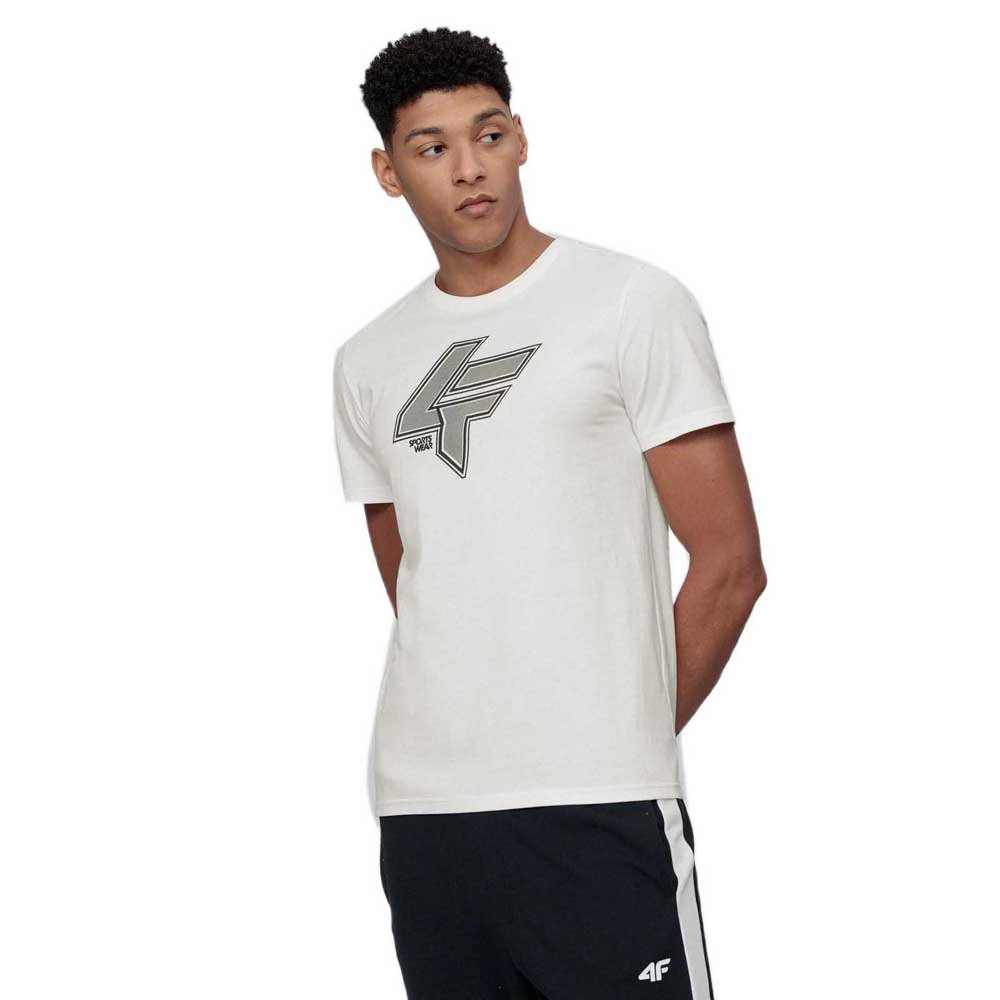 4f Kurzärmeliges T-shirt M Off White günstig online kaufen