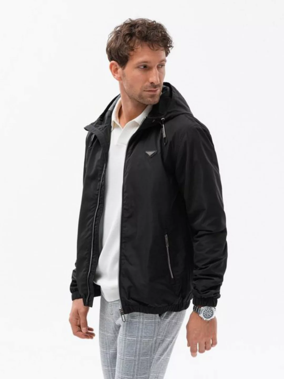 OMBRE Windbreaker Herren Windjacke mit Kapuze, klassischer Schnitt günstig online kaufen