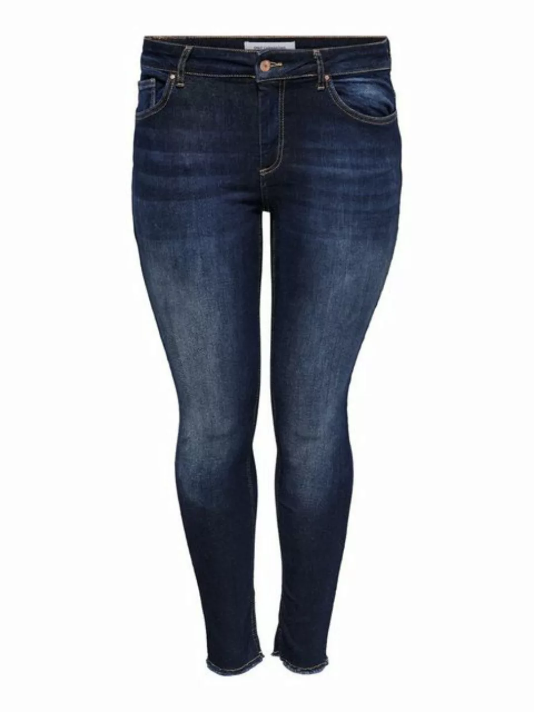 Carmakoma by Only Damen Jeans CARWILLY LIFE REG SK ANK - Skinny Fit - Blau günstig online kaufen