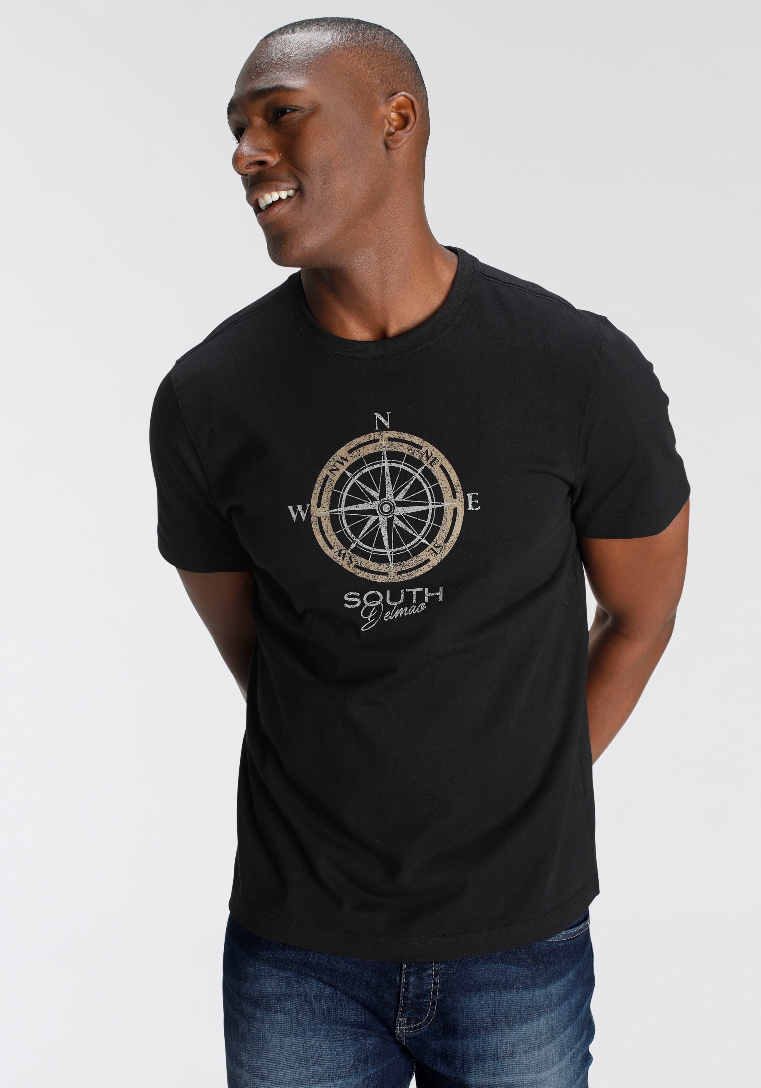 DELMAO T-Shirt Kurzarm, bedruckt, Rundhals, aus günstig online kaufen