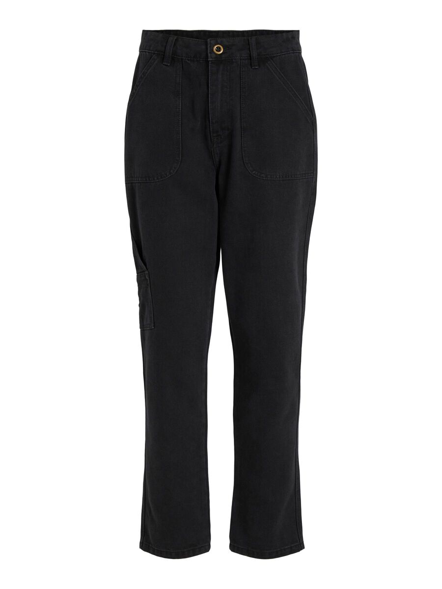 VILA Taschen High Waist Jeans Damen Schwarz günstig online kaufen