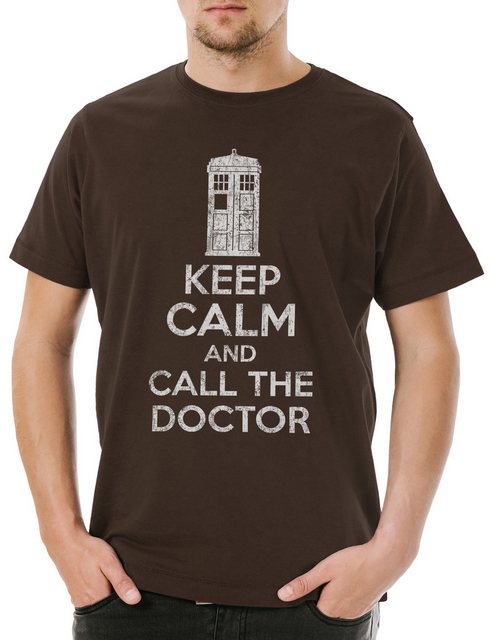 Urban Backwoods Print-Shirt Keep Calm And Call The Doctor Herren T-Shirt Do günstig online kaufen