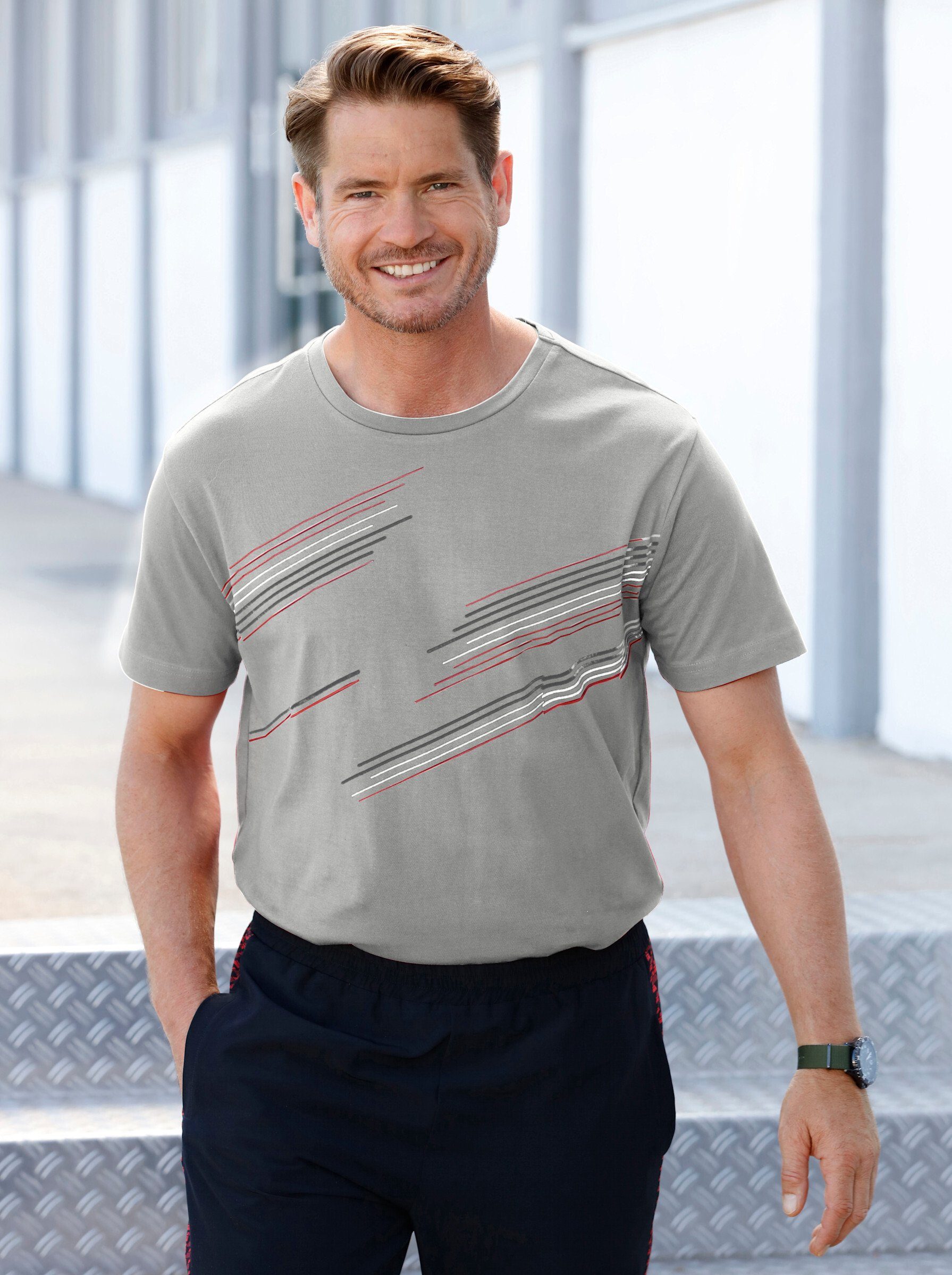 Classic Rundhalsshirt "Freizeitshirt", (1 tlg.) günstig online kaufen