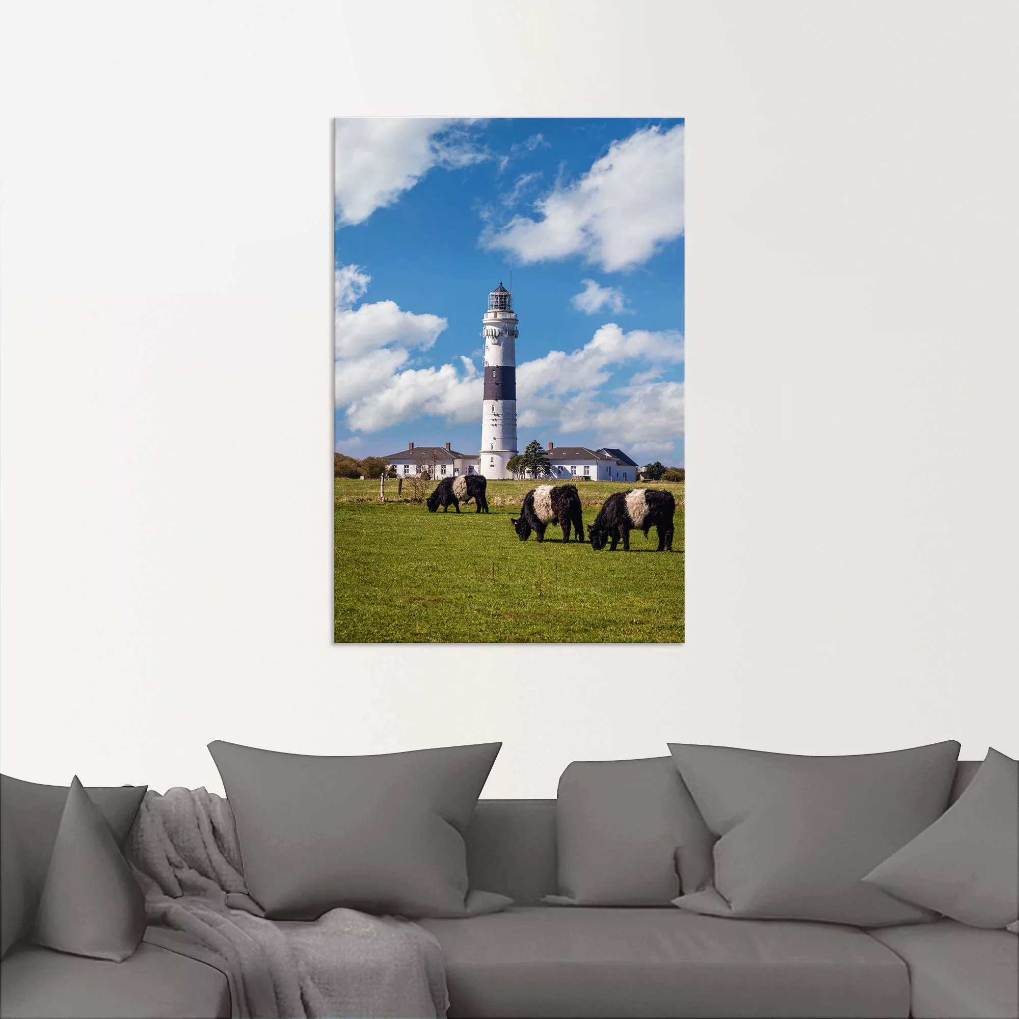 Artland Wandbild »Leuchtturm Langer Christian Kampen Sylt«, Gebäude, (1 St. günstig online kaufen