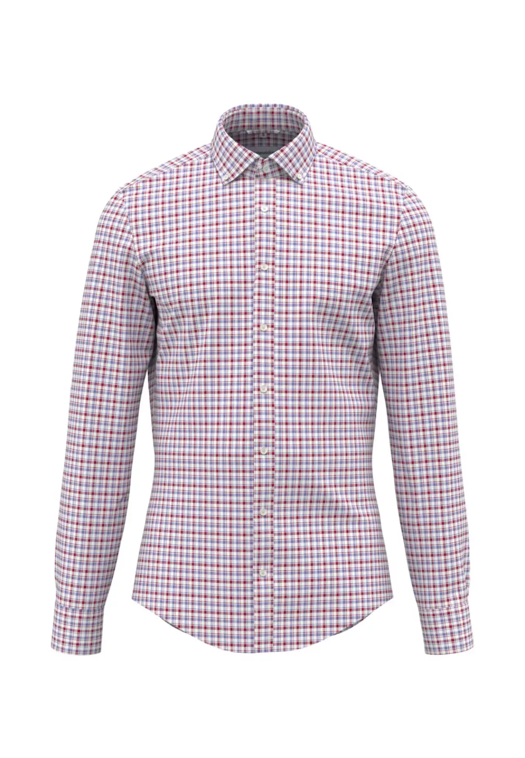 seidensticker Businesshemd "Shaped", Shaped Langarm Button-Down-Kragen Karo günstig online kaufen