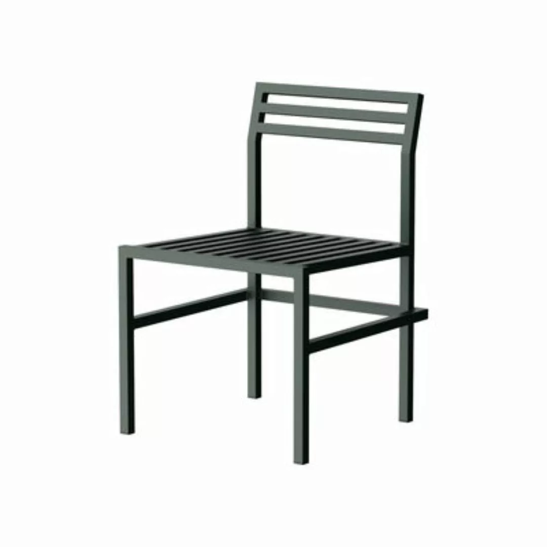Stuhl 19 Outdoors metall grün / Aluminium - NINE - Grün günstig online kaufen