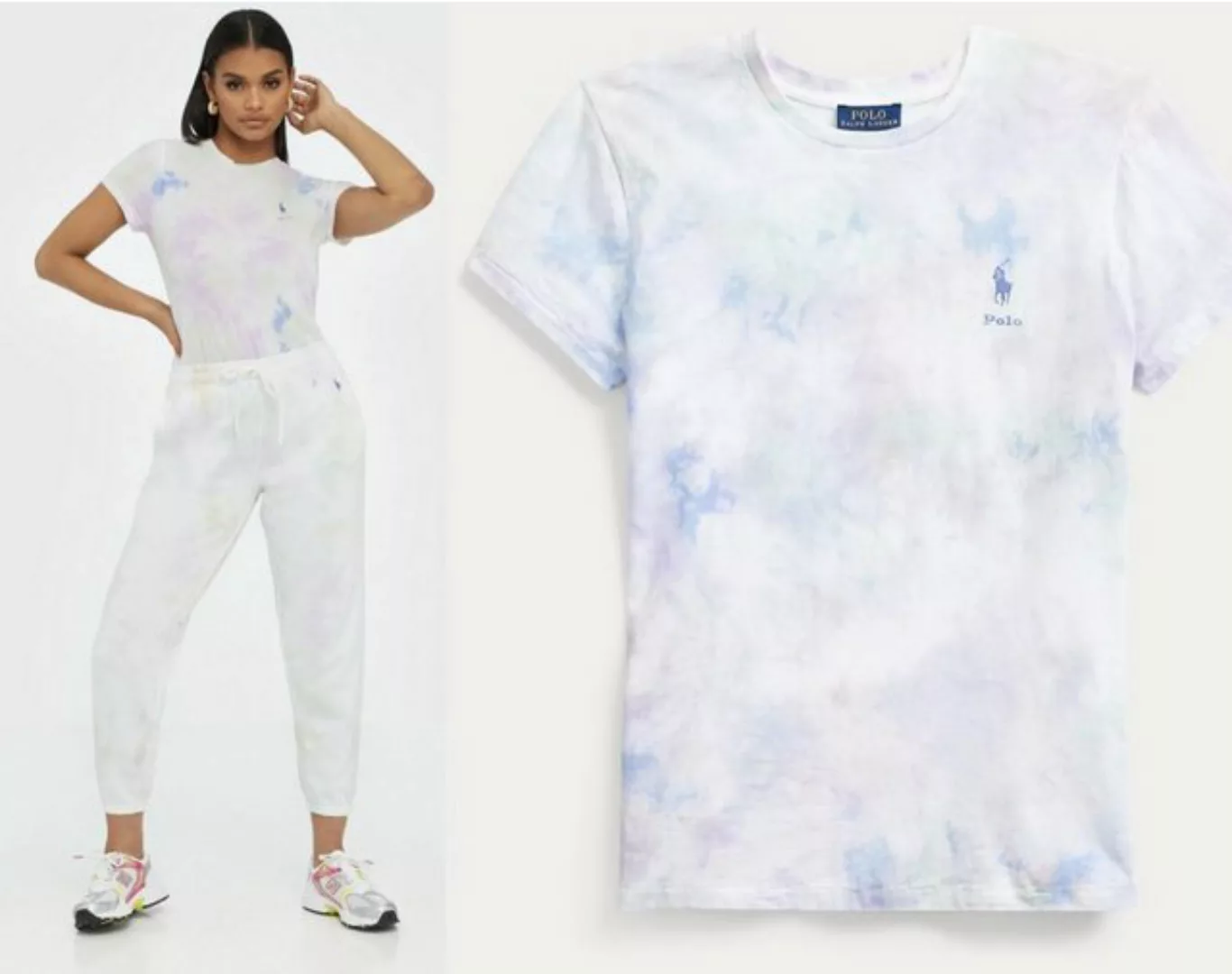 Ralph Lauren T-Shirt POLO RALPH LAUREN TIE-DYE Paint-Splatter T-shirt Batik günstig online kaufen