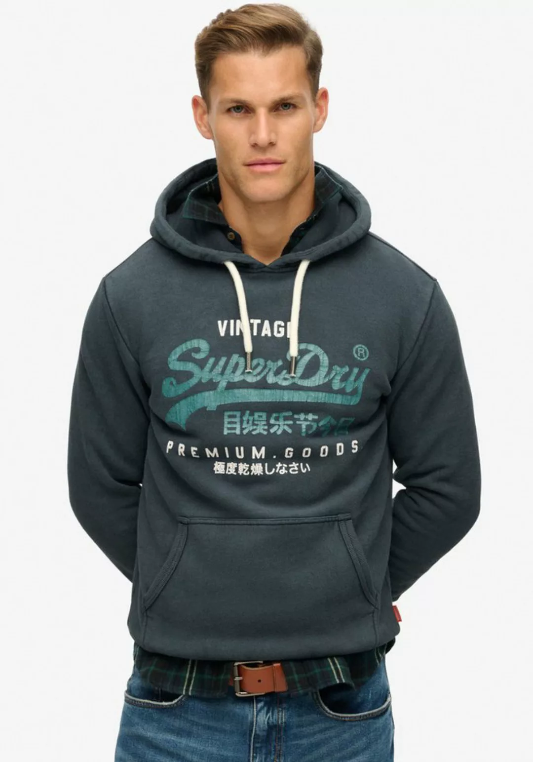 Superdry Kapuzensweatshirt DUO VINTAGE LOGO HOODIE günstig online kaufen