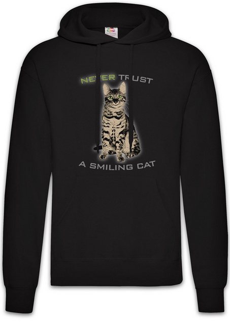 Urban Backwoods Hoodie Never Trust A Smiling Cat Herren Hoodie Katze Kitten günstig online kaufen