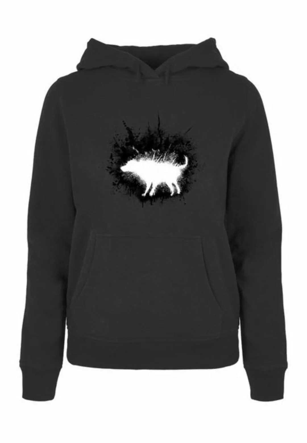 Merchcode Kapuzenpullover Merchcode Damen Ladies Dirty Dog Hoody (1-tlg) günstig online kaufen