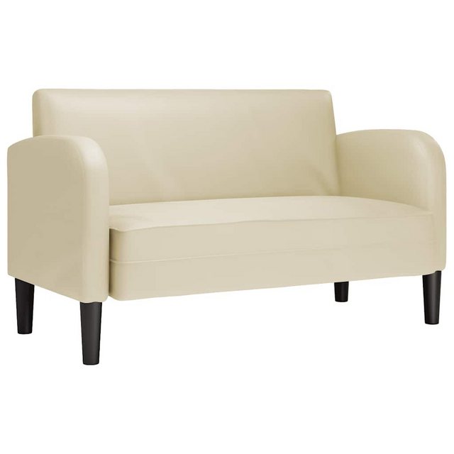 vidaXL Sofa, Zweisitzer-Sofa Creme 110 cm Kunstleder günstig online kaufen