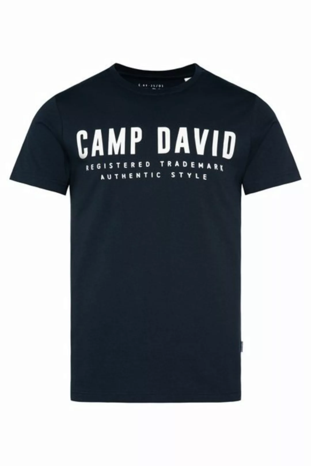 CAMP DAVID T-Shirt mit Logo Print auf der Vorderseite günstig online kaufen