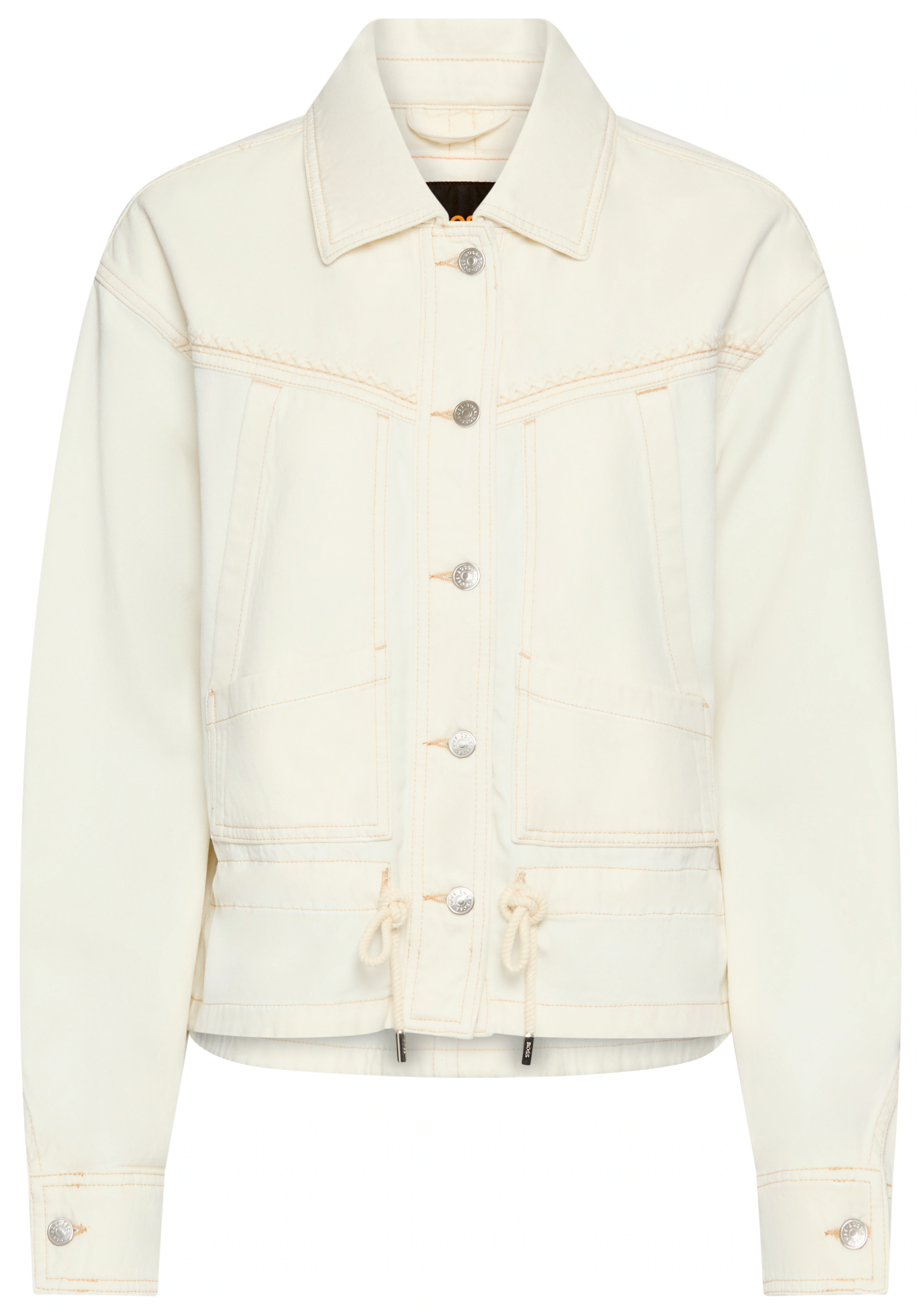 BOSS ORANGE Jeansjacke "DENIM JACKET 4.0 Premium Damenmode", mit verstellba günstig online kaufen
