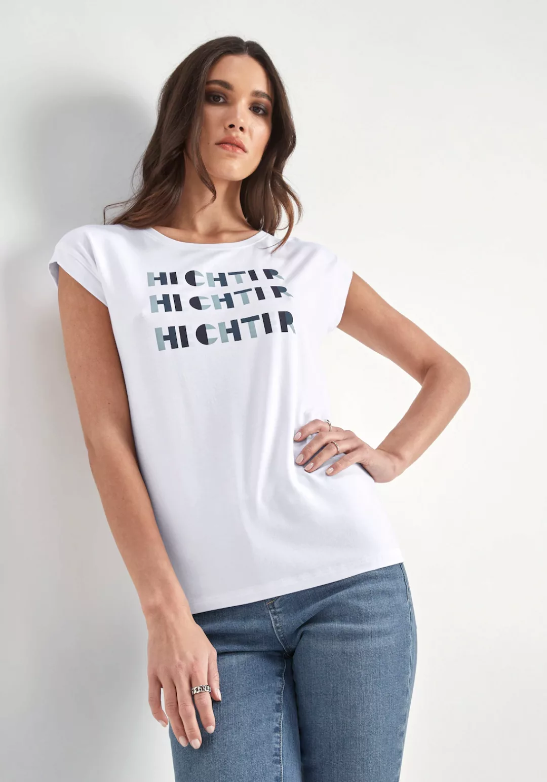 HECHTER PARIS Kurzarmshirt mit modischem Logodruck günstig online kaufen