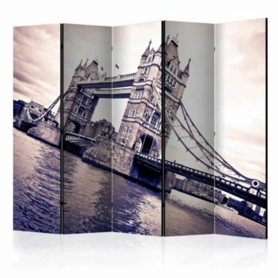 artgeist Paravent Tower Bridge II [Room Dividers] sand Gr. 225 x 172 günstig online kaufen