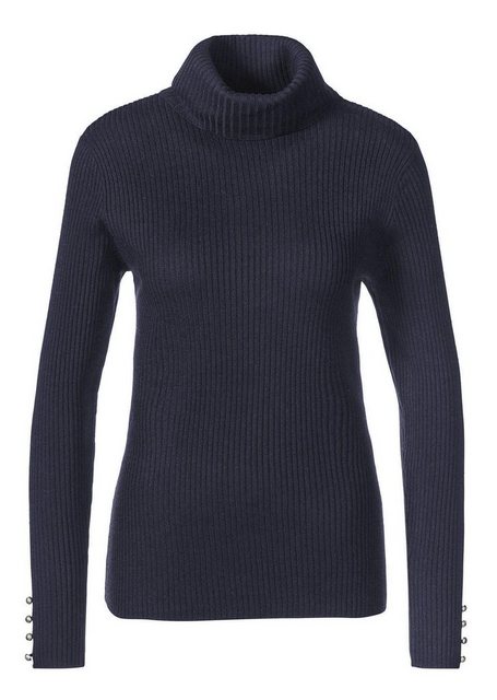 GOLDNER Rollkragenpullover Eleganter Rollkragenpullover mit optischen Knöpf günstig online kaufen