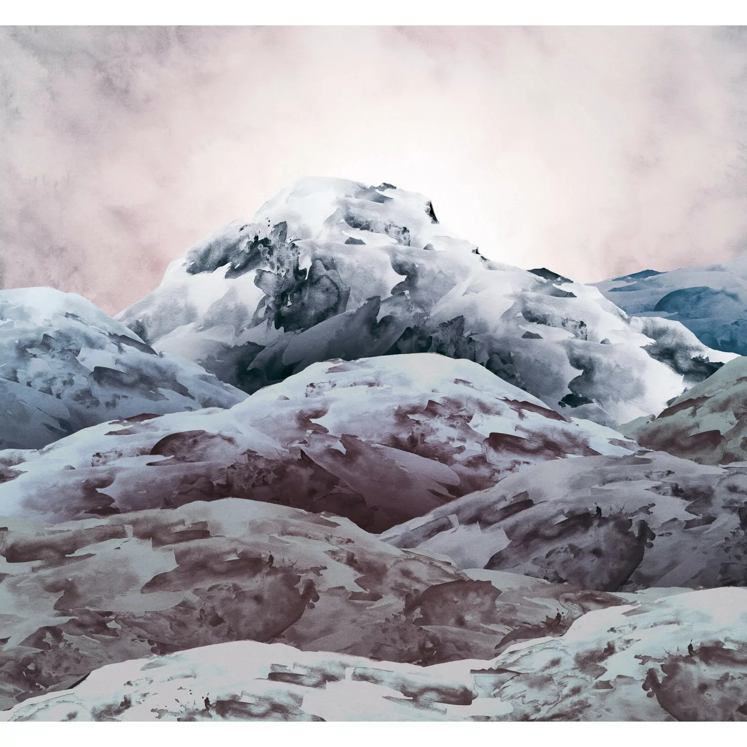 Sanders & Sanders Fototapete Landschaft Rosa und Blau 300 x 280 cm 611999 günstig online kaufen