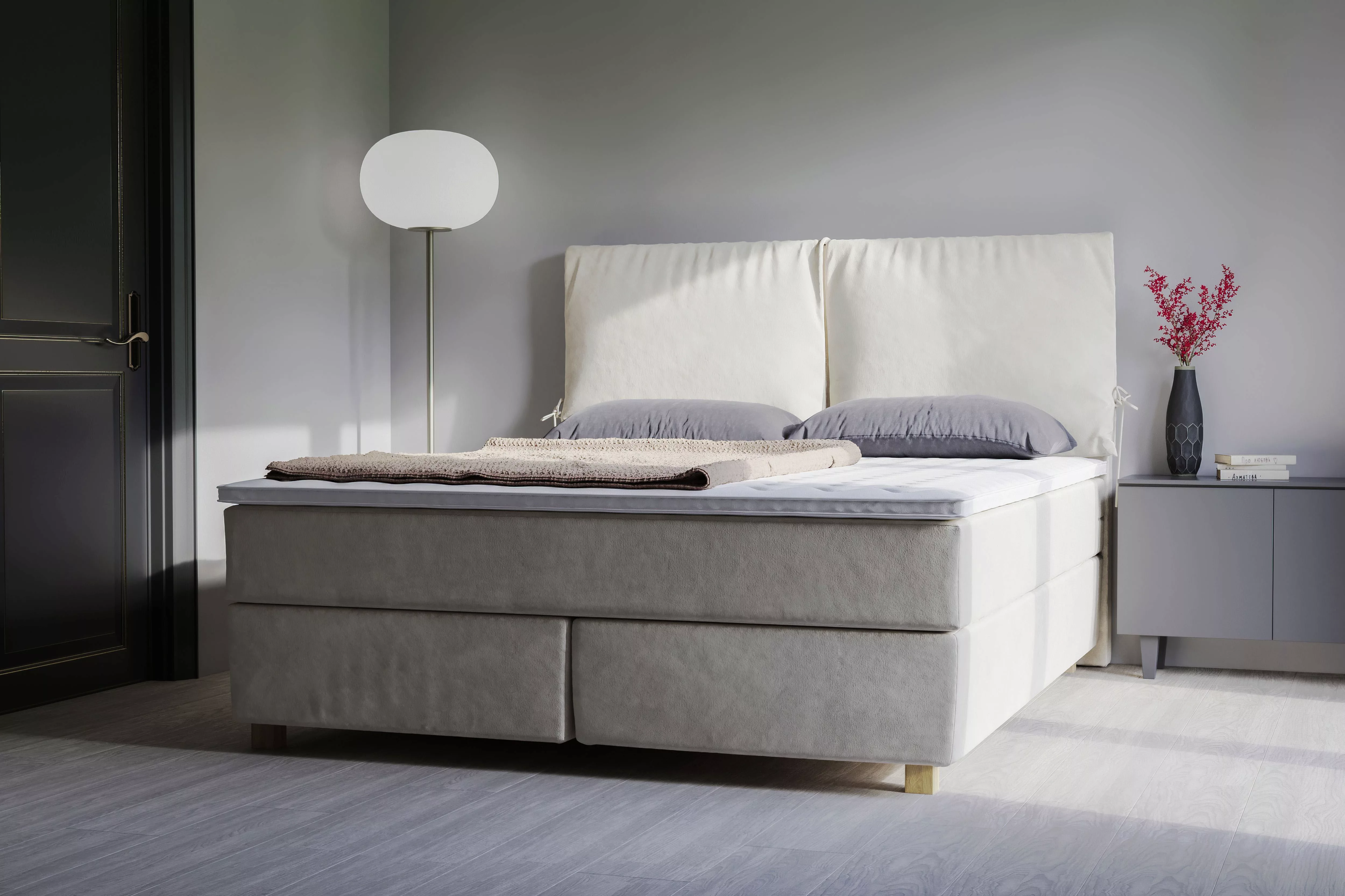 Home affaire Boxspringbett "Nele", inkl. Topper im schlichtem Design günstig online kaufen