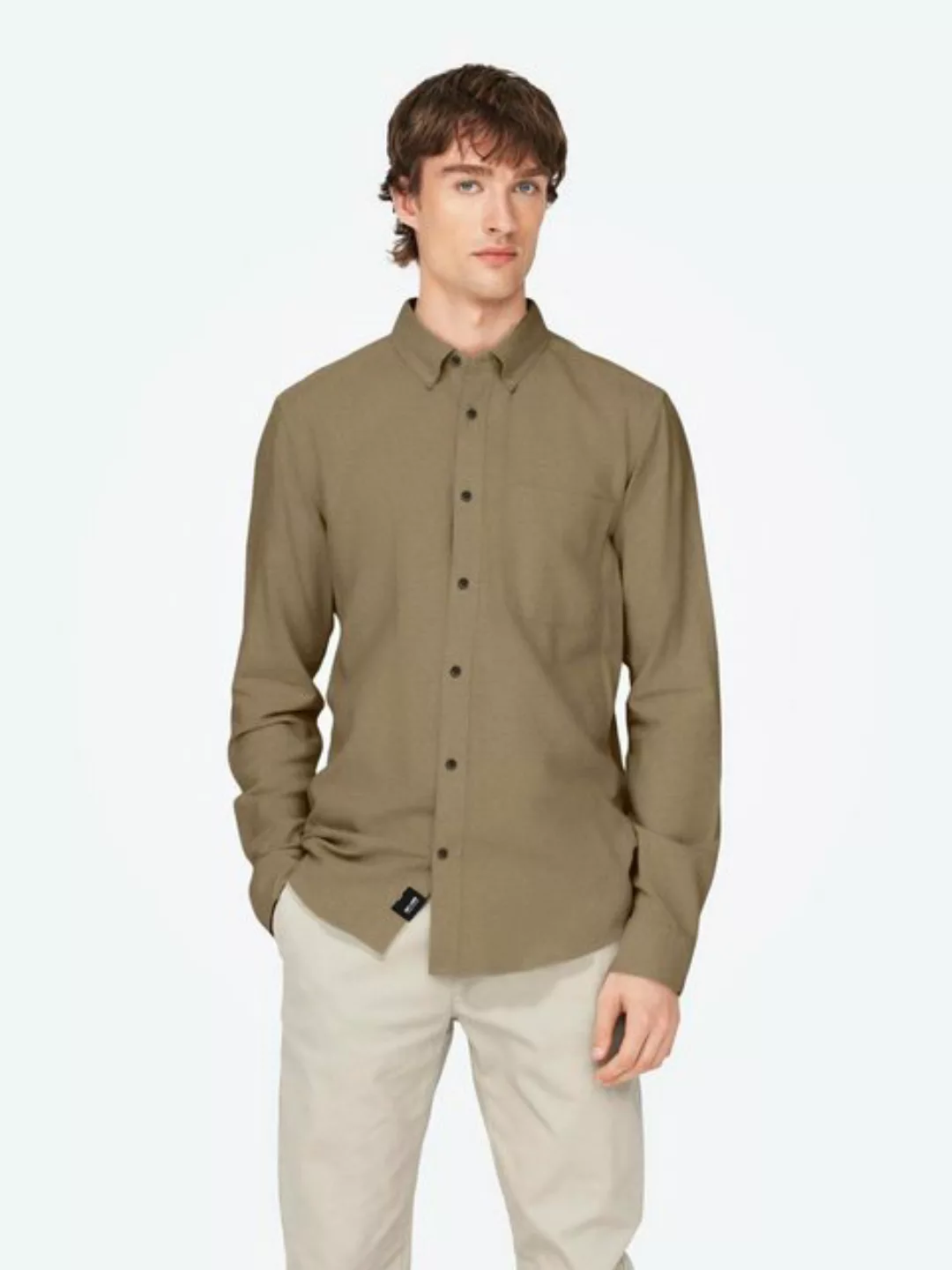 ONLY & SONS Langarmhemd "ONSGUDMUND SLIM 1-PKT SOLID SHIRT NOOS" günstig online kaufen