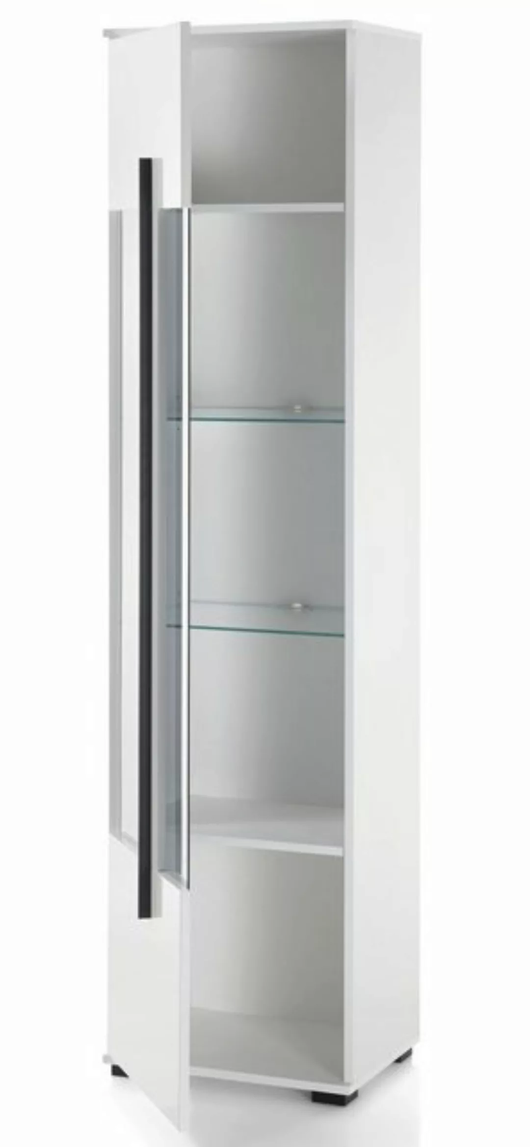 Furn.Design Hochschrank Design-D (Badschrank in weiß Hochglanz, 45 x 200 cm günstig online kaufen