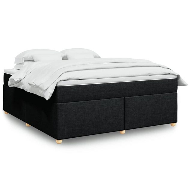 vidaXL Boxspringbett, Boxspringbett mit Matratze Hellgrau 180x200 cm Stoff günstig online kaufen