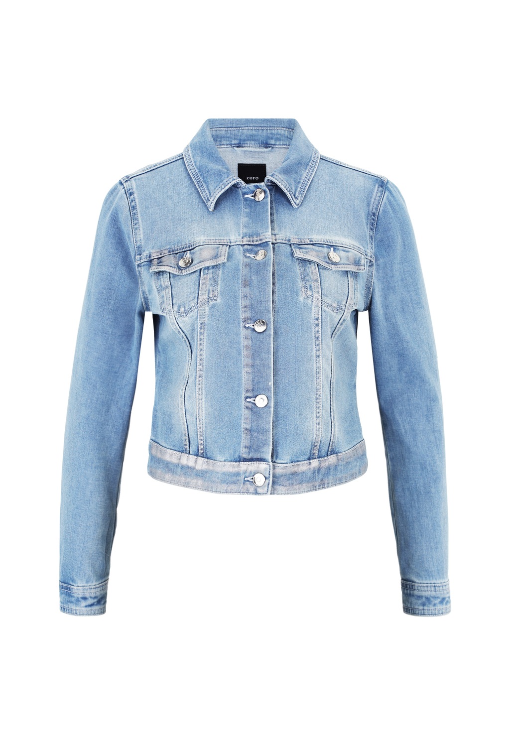 Zero Jackenblazer "zero Jeansjacke blau mit Knopfleiste", Knopfleiste günstig online kaufen