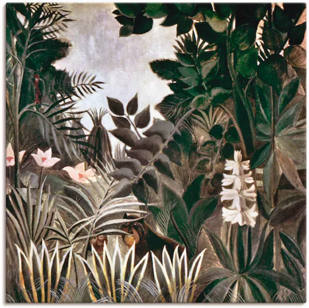 Artland Wandbild »Dschungel, 1909«, Wald, (1 St.), als Leinwandbild, Wandau günstig online kaufen