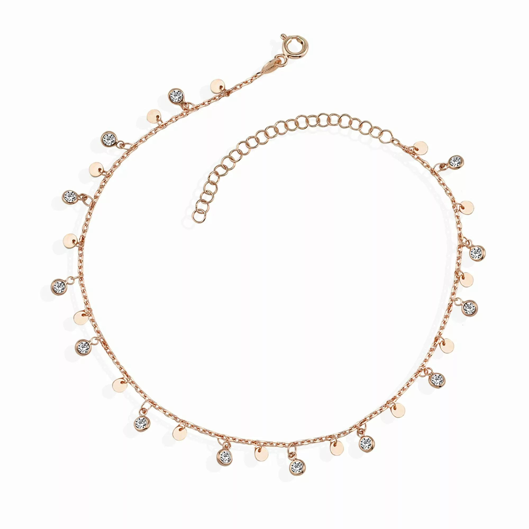 dKeniz Armband "925 Sterling Silber rosévergoldet Wunderkette Zirkonia" günstig online kaufen