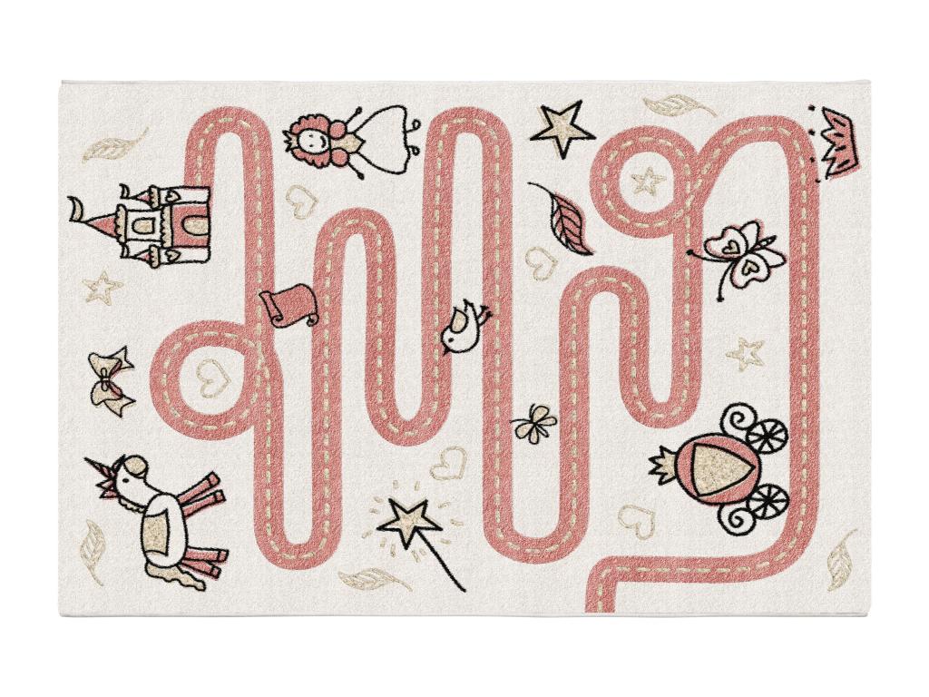 Spielteppich mit märchenhaften Motiven - 100 x 150 cm - Rosa - CHEMINIO günstig online kaufen