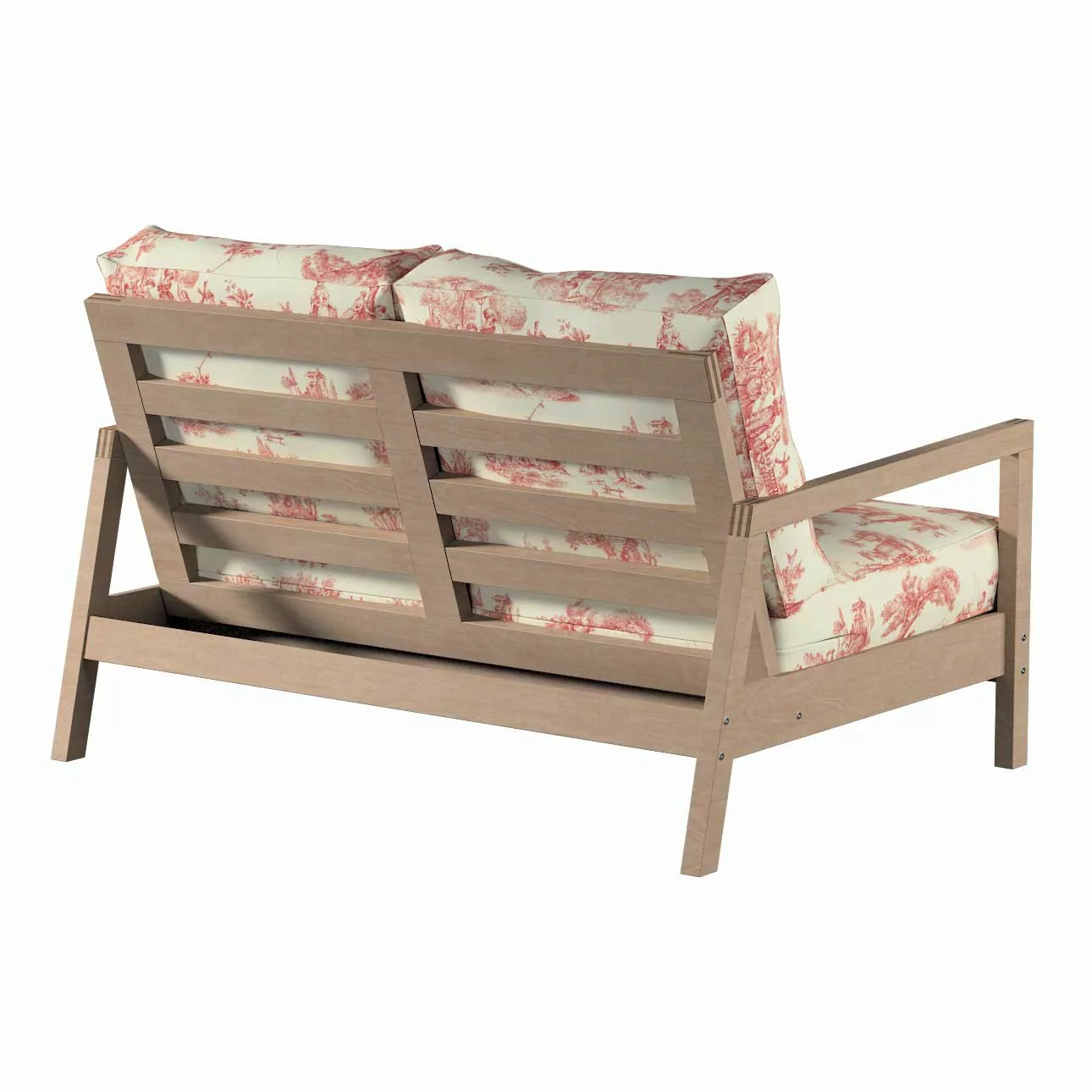 Bezug für Lillberg 2-Sitzer Sofa, creme- rot, Sofahusse, Lillberg 2-Sitzer, günstig online kaufen