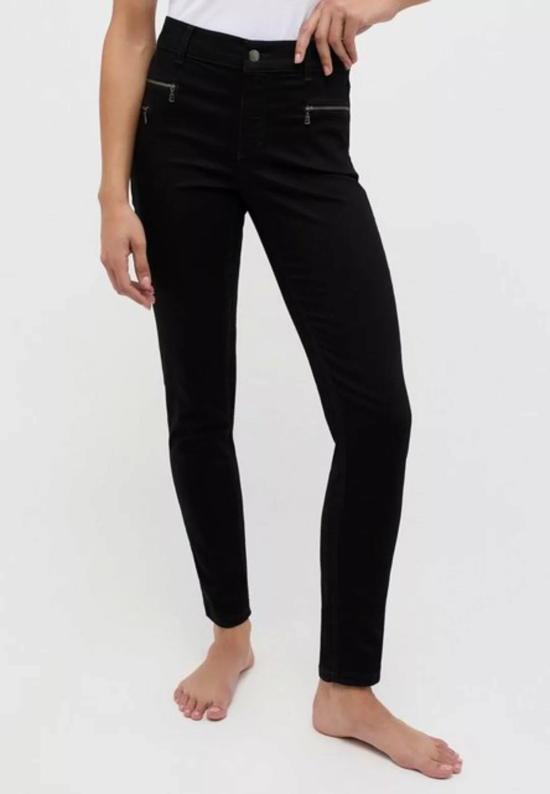 ANGELS Stretch-Jeans ANGELS JEANS MALU ZIP forever black 519 7700.1000 günstig online kaufen