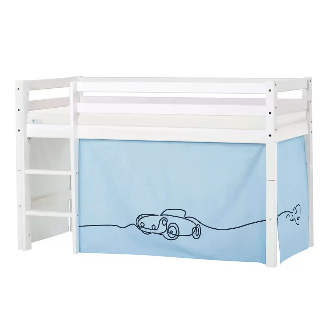 Hoppekids Hochbett "ECO Dream, Kinderbett, Spielbett, Halbhohes Bett aus Ma günstig online kaufen