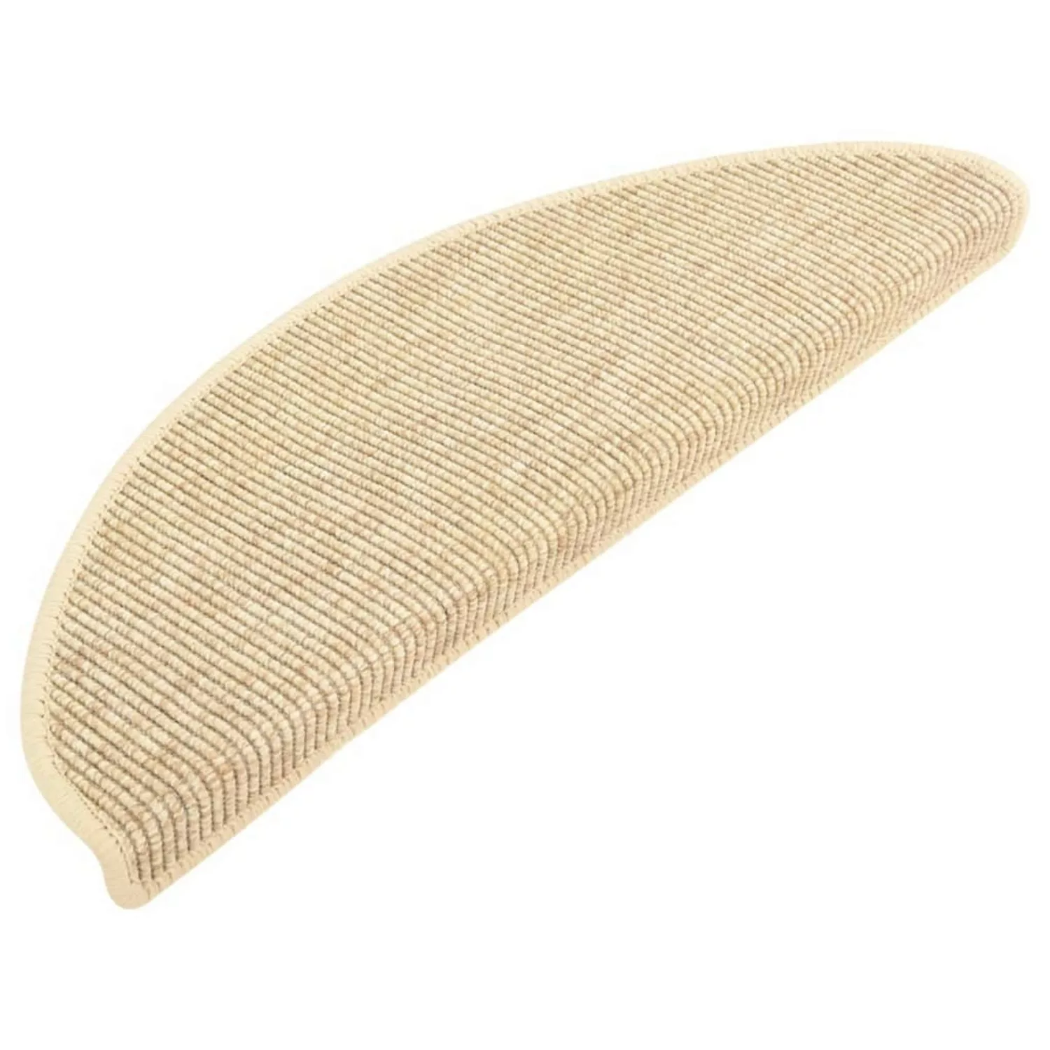 VidaXL Treppenmatten Sisal-Optik 15 Stk. 65x21x4cm Beige Selbstklebend günstig online kaufen