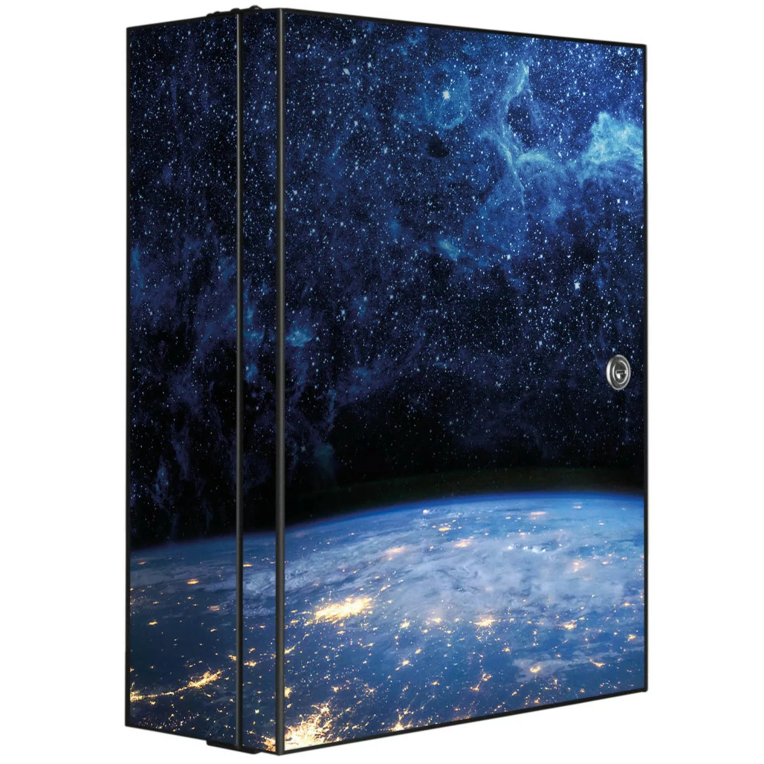 Banjado XXL Medizinschrank Abschliessbar 35x46x15cm Arzneischrank Anthrazit günstig online kaufen