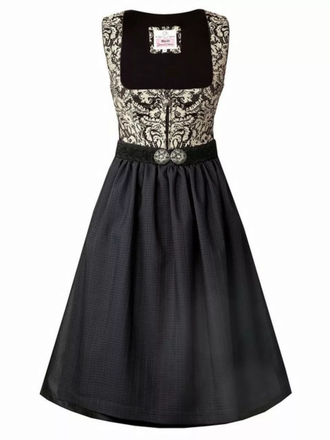 MarJo Trachtenkleid Midi Dirndl 2tlg. 65cm SCHÖFWEG schwarz günstig online kaufen