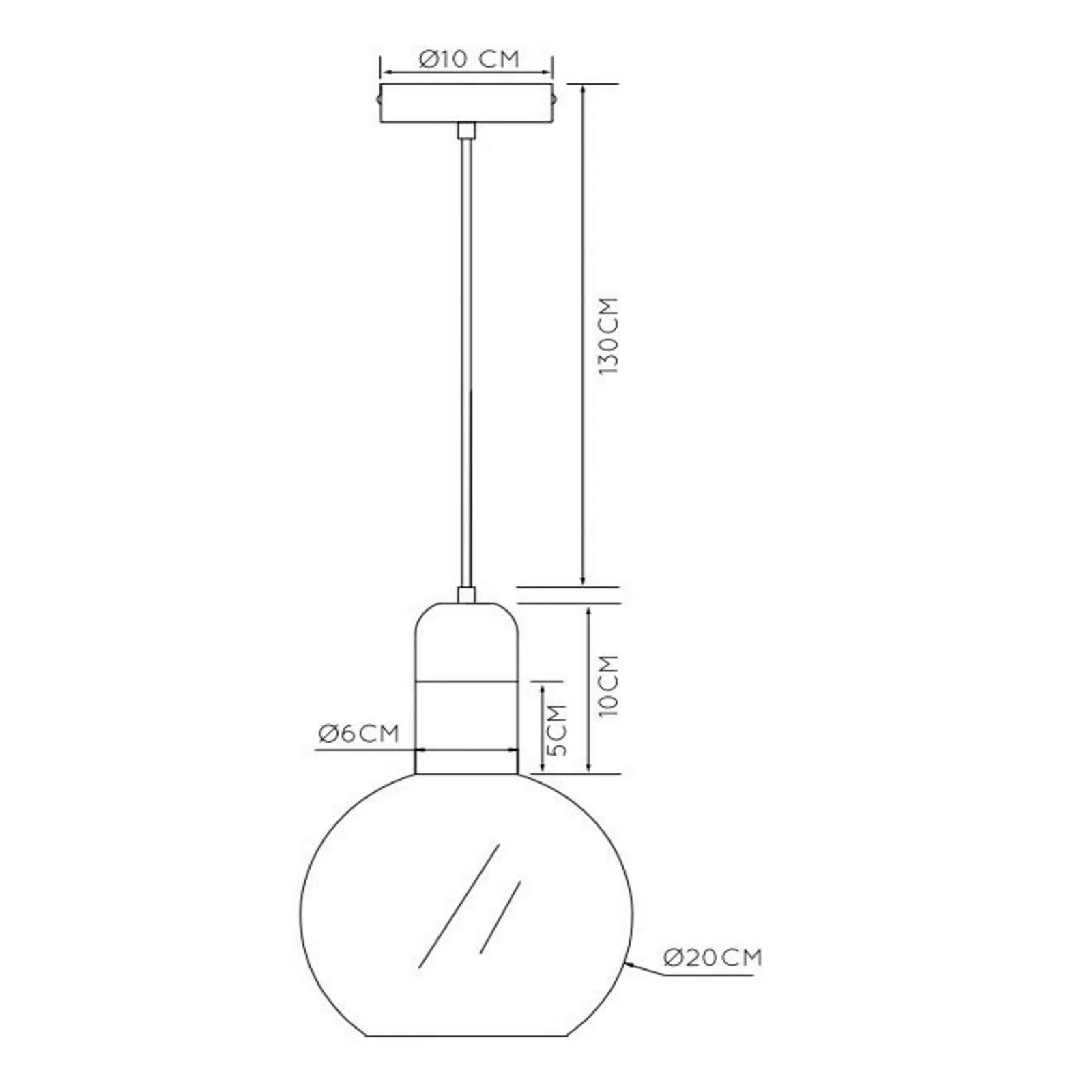 Hängelampe Julius, einflammig, rauchgrau, Ø 20 cm günstig online kaufen