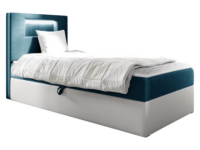 MIRJAN24 Boxspringbett Gold Junior 1 (mit Bettkasten, Polsterkopfteil und B günstig online kaufen