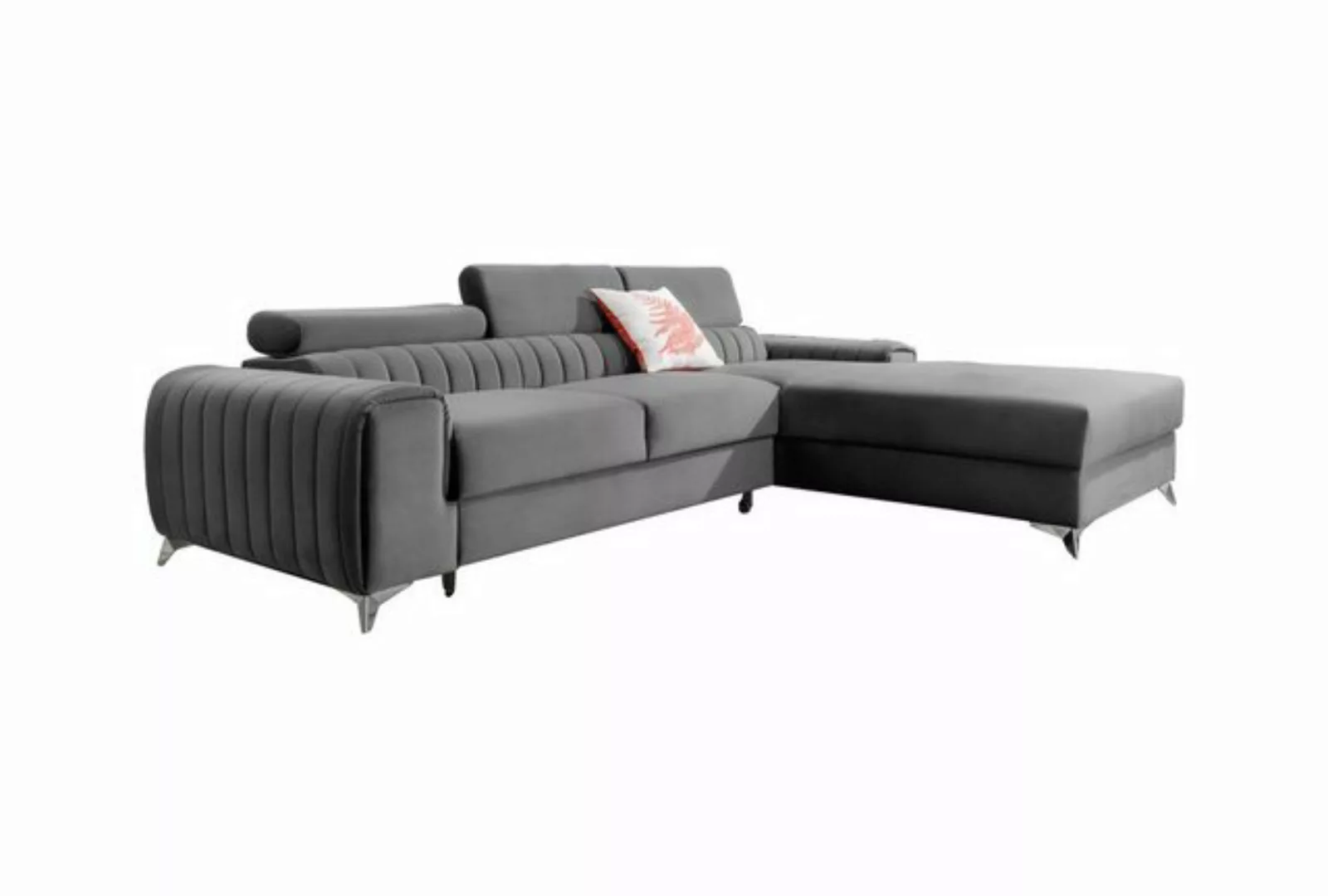 MOEBLO Ecksofa GERNO, Couch L-Form Polstergarnitur Wohnlandschaft Polsterso günstig online kaufen