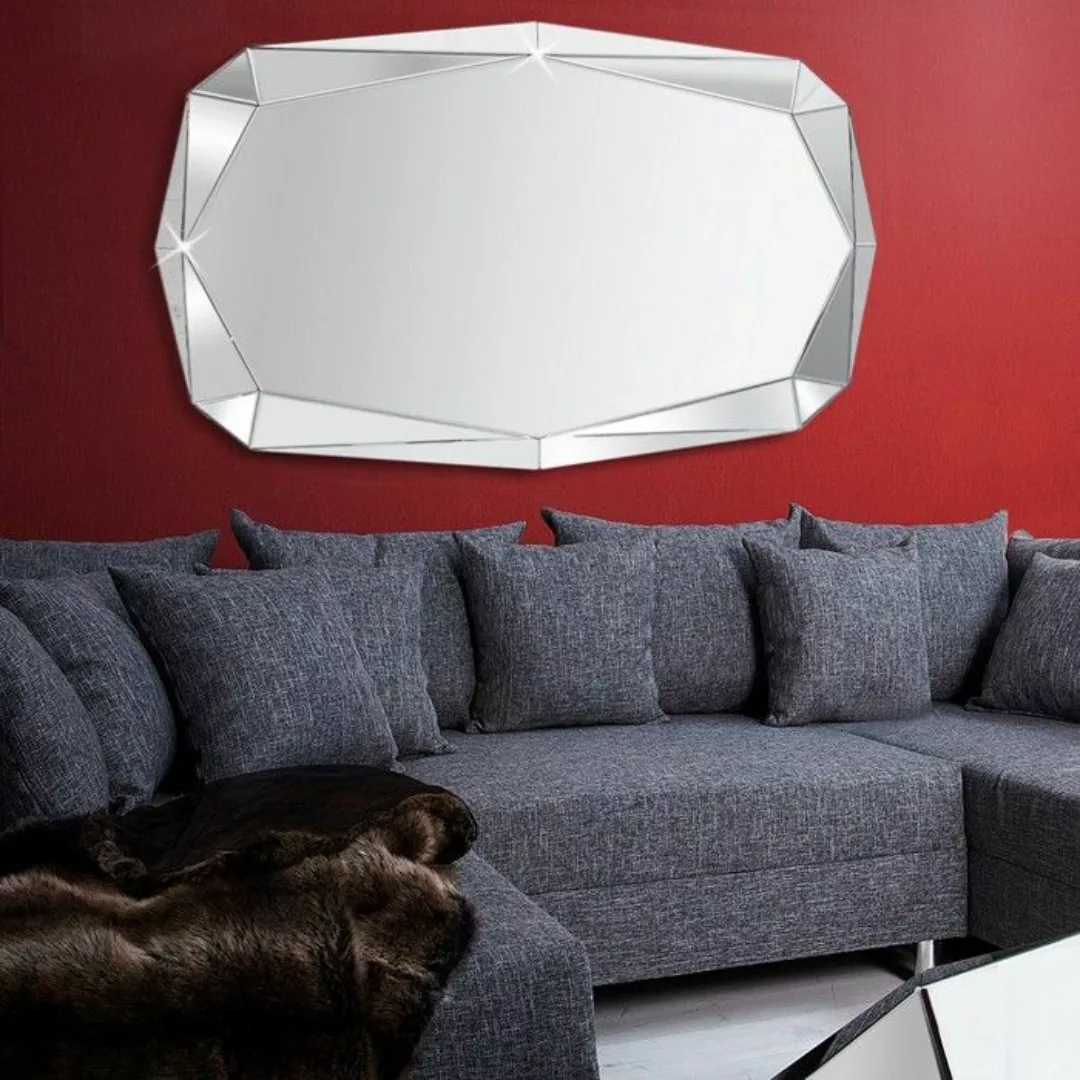 XL Wandspiegel DIAMANT mit Facettenschliff & 20 Spiegelfl?chen 120cm x 85cm günstig online kaufen