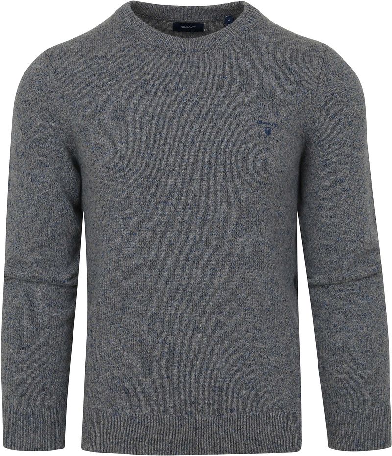 Gant Pullover Wolle Melange Grau - Größe XXL günstig online kaufen