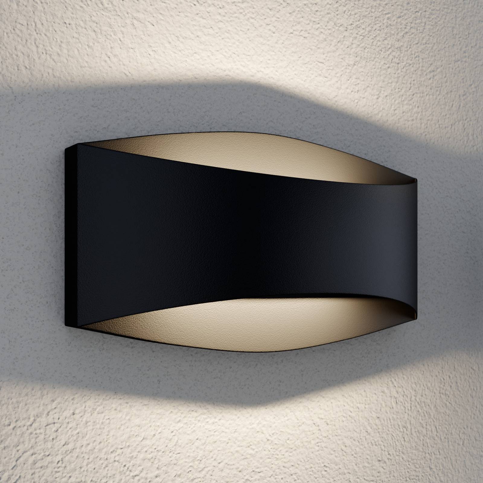Lindby Evric LED-Außenwandleuchte, Breite 20,3 cm günstig online kaufen