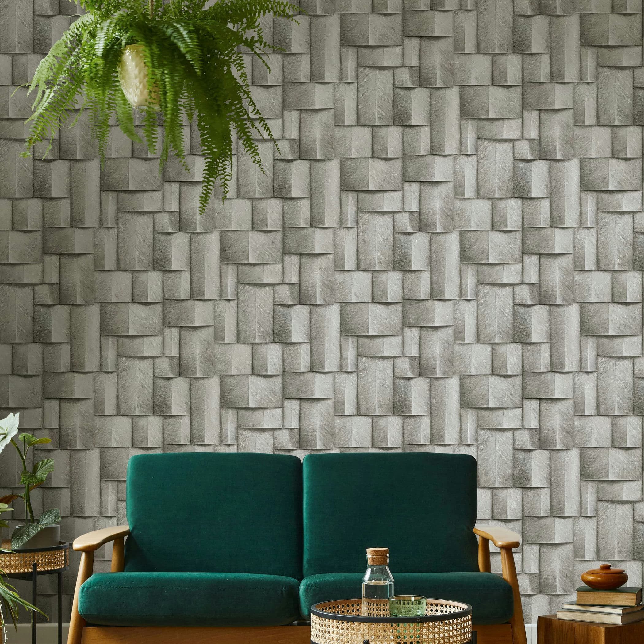 Marburg Vliestapete Tapete Modern Cubes, geprägt, günstig online kaufen
