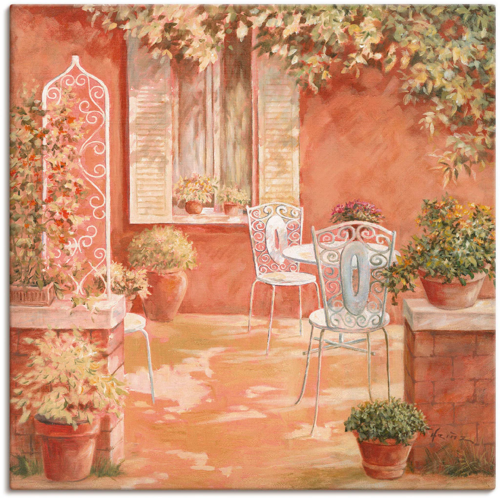 Artland Wandbild "Garten", Garten, (1 St.), als Leinwandbild, Wandaufkleber günstig online kaufen