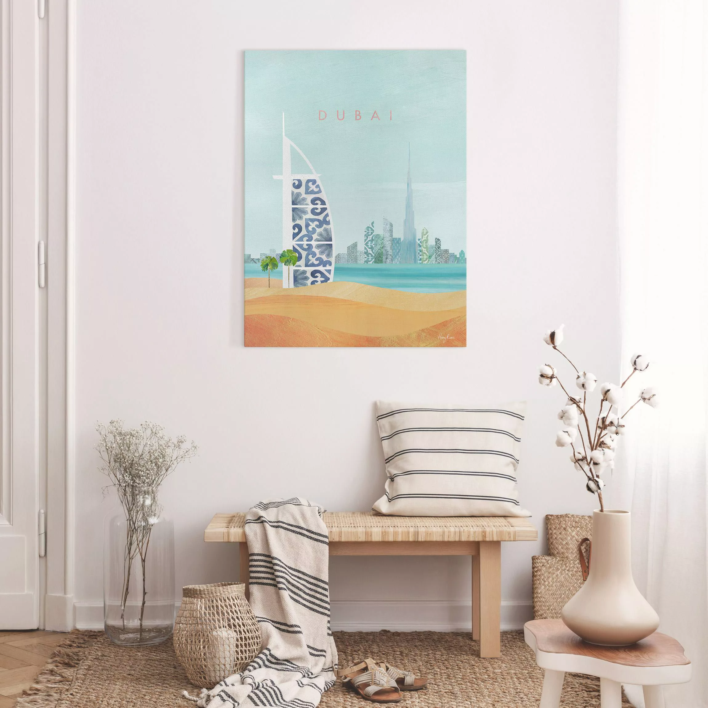 Leinwandbild Reiseposter - Dubai günstig online kaufen